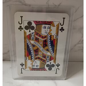 GUCCI Jack of Clubs Playing Card in Hard Clear Case